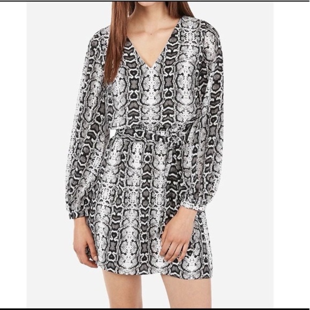 NWOT Express Snakeskin Cocktail Dress